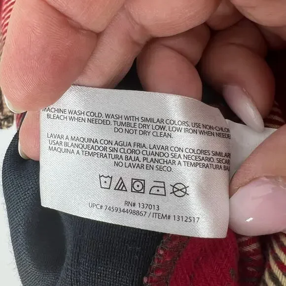 ORVIS Red and Tan Plaid Flannel Shacket Shirt Size Large - Picture 9 of 11